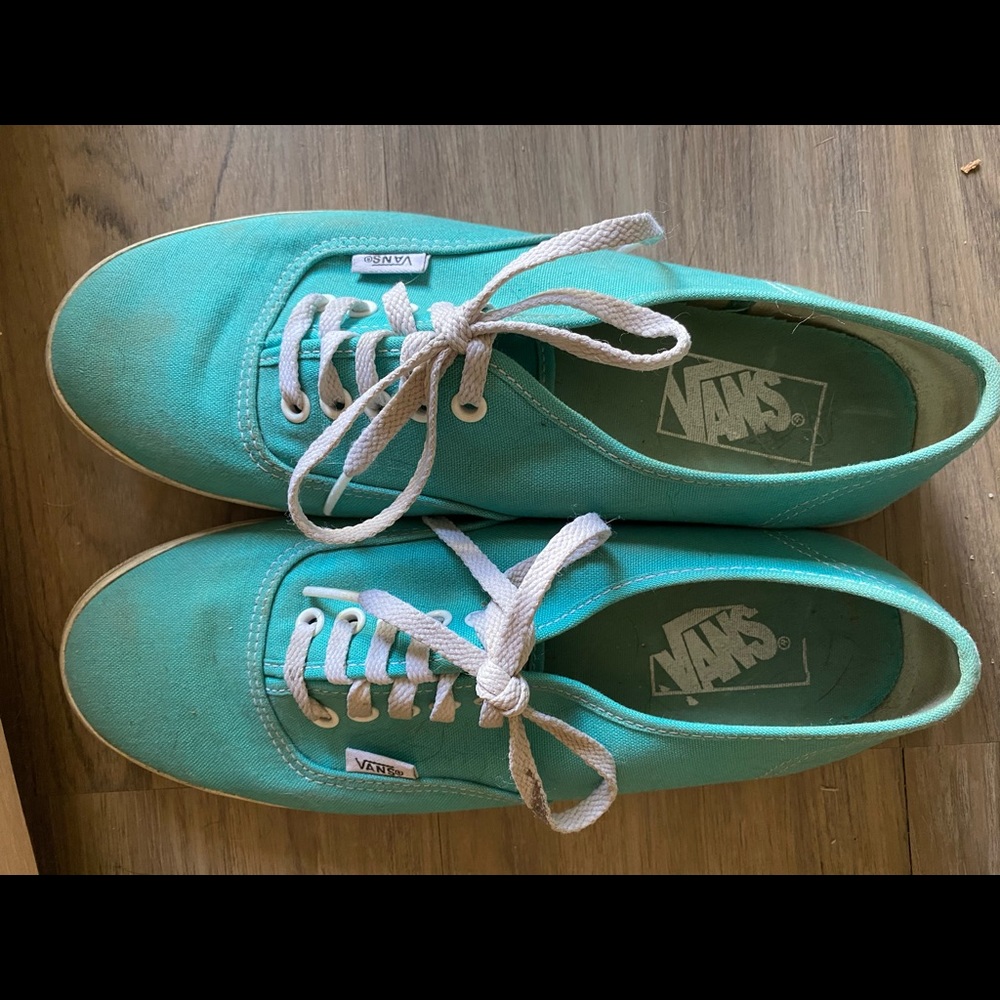 Turquoise Vans - Picture 1 of 2
